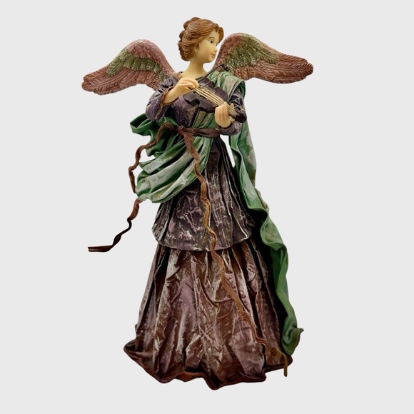 Angel Playing a Violin Christmas Tree Topper - Picture 13 of 13